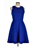 Milly Solid Blue Cocktail Dress Size 12 - photo 1