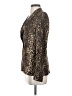 Zara 100% Polyester Animal Print Gold Blazer Size XS - photo 5