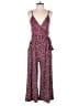 Kaileigh Hearts Burgundy Jumpsuit Size M - photo 1