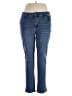 d.jeans Solid Blue Jeans Size 14 - photo 1