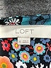 Ann Taylor LOFT 100% Polyester Floral Teal Short Sleeve Blouse Size XS - photo 7