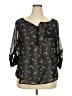 Torrid Black 3/4 Sleeve Blouse Size 2X Plus (2) - photo 1