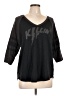 Torrid Black 3/4 Sleeve T-Shirt Size Lg Plus (0) - photo 1