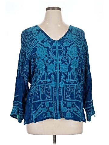 Johnny Was 3/4 Sleeve Blouse (view 1)