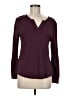 Chico's Burgundy Long Sleeve Top Size Med (1) - photo 1