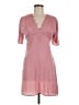 Topshop 100% Polyester Pink Casual Dress Size 6 - photo 1