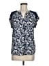 Fortune + Ivy 100% Polyester Blue Short Sleeve Blouse Size M - photo 1