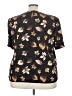 Liz Baker Essentials 100% Polyester Brown Short Sleeve Blouse Size 24 - photo 2