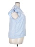 Nine West 100% Polyester Blue Short Sleeve Blouse Size XXL - photo 4