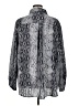 PrettyLittleThing 100% Polyester Animal Print Gray Silver Long Sleeve Blouse Size XL - photo 2