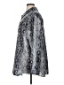 PrettyLittleThing 100% Polyester Animal Print Gray Silver Long Sleeve Blouse Size XL - photo 5