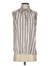 Ann Taylor LOFT 100% Polyester Gray Sleeveless Blouse Size XS - photo 1