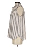 Ann Taylor LOFT 100% Polyester Gray Sleeveless Blouse Size XS - photo 5