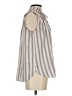Ann Taylor LOFT 100% Polyester Gray Sleeveless Blouse Size XS - photo 4