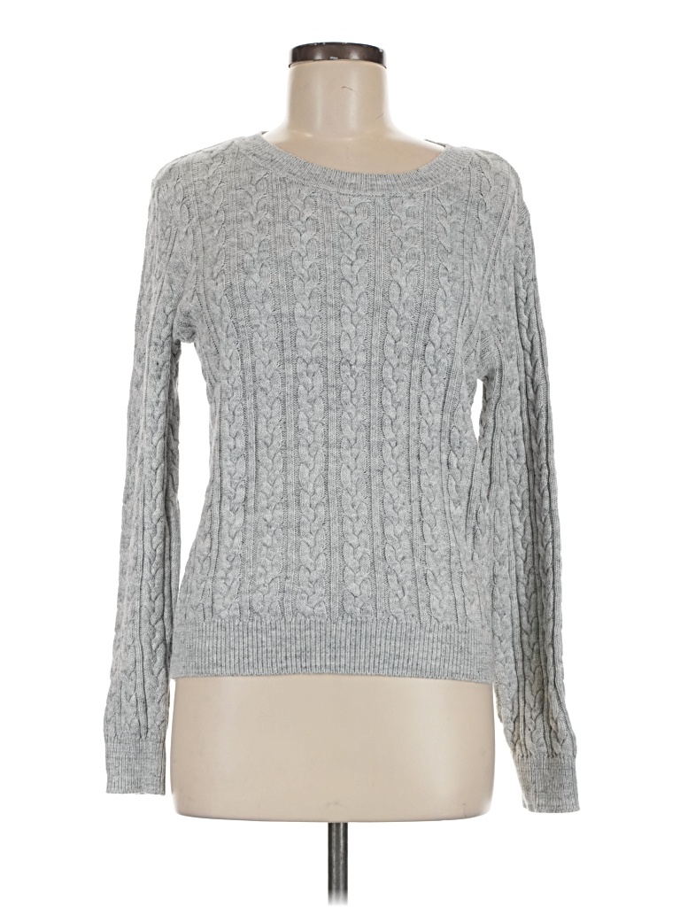 Pre-owned H&m Pullover Sweater In Gray