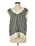 Double Zero 100% Acrylic Houndstooth Ivory Sweater Vest Size S - photo 1