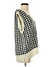 Double Zero 100% Acrylic Houndstooth Ivory Sweater Vest Size S - photo 4