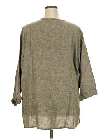 Flax 3/4 Sleeve Blouse (view 2)