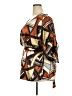 Ashley Stewart 100% Polyester Brown 3/4 Sleeve Blouse Size 20 Plus - photo 5