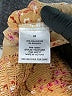 Pink Rose Yellow Gold Short Sleeve Blouse Size M - photo 8