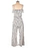 Assorted Brands Stripes Ivory Jumpsuit Size M - photo 2