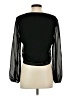 WAYF 100% Polyester Black 3/4 Sleeve Blouse Size S - photo 2