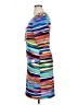 Connected Apparel Graphic Blue Cocktail Dress Size 14 - photo 5