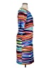Connected Apparel Graphic Blue Cocktail Dress Size 14 - photo 4