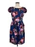 Moulinette Soeurs 100% Polyester Floral Blue Casual Dress Size 8 - photo 1