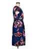 Moulinette Soeurs 100% Polyester Floral Blue Casual Dress Size 8 - photo 4