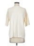 Topshop 100% Cotton Ivory Short Sleeve Turtleneck Size 0 - photo 1