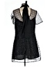 STAUD 100% Polyester Stars Black Cocktail Dress Size L - photo 2