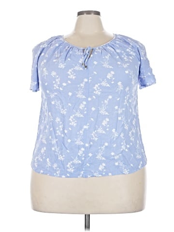 Ellos Short Sleeve Blouse (view 1)