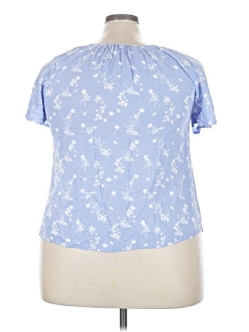 Ellos Short Sleeve Blouse (view 2)