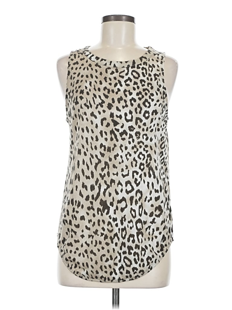 Pre-owned Chaser Tank Top Ivory Halter Neckline Tops