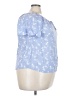 Ellos 100% Rayon Blue Short Sleeve Blouse Size 22 - photo 4