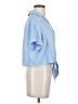 J by Joie 100% Polyester Blue Short Sleeve Blouse Size S - photo 4