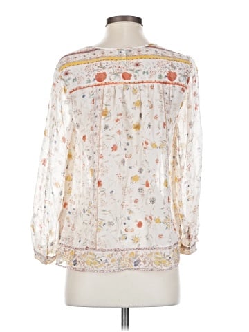 Joie 3/4 Sleeve Silk Top (view 2)