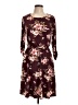 Unbranded Floral Burgundy Casual Dress Size S - photo 1