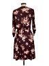 Unbranded Floral Burgundy Casual Dress Size S - photo 2