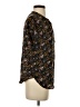Amour Vert 100% Viscose Floral Black Short Sleeve Blouse Size S (estimated) - photo 4