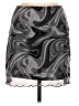 Shein Graphic Gray Casual Skirt Size 8 - 10 - photo 1
