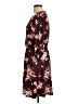 Unbranded Floral Burgundy Casual Dress Size S - photo 5