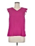 Fortune + Ivy 100% Polyester Pink Sleeveless T-Shirt Size M - photo 1