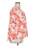 Cherokee Floral Orange Short Sleeve Blouse Size 1X - photo 4