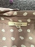 Pleione 100% Polyester Polka Dots Tan Long Sleeve Blouse Size XL - photo 7