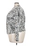 Sanctuary Animal Print Silver Long Sleeve Blouse Size 3X - photo 5