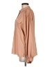 Topshop 100% Polyester Solid Tan Long Sleeve Blouse Size 8 - photo 5