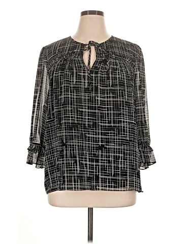 Karl Lagerfeld Paris 3/4 Sleeve Blouse (view 1)