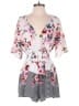 Blue Rain Floral White Romper Size M - photo 1